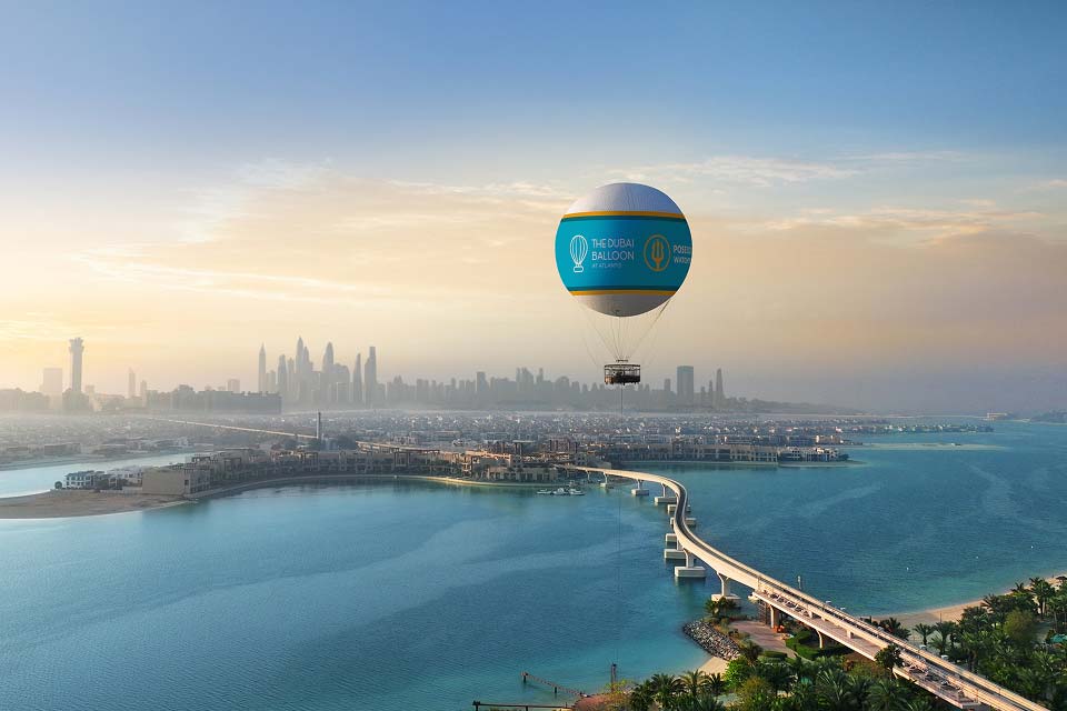 تجربة ركوب منطاد دبي